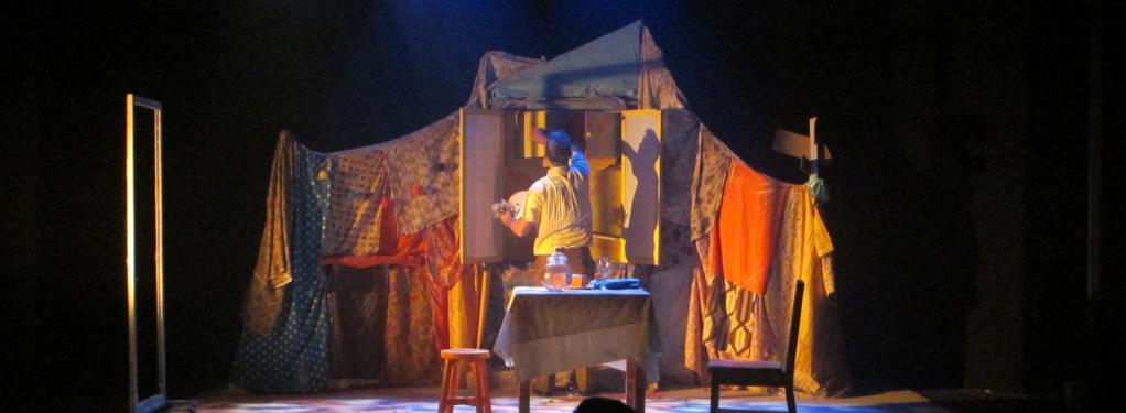 Photograph from The Bear By Raymond Briggs - lighting design by Tom White