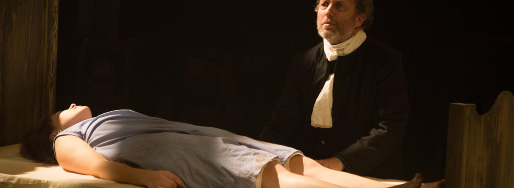 Photograph from The Crucible - lighting design by Nigel Lewis