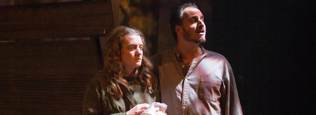 Photograph from The Crucible - lighting design by Nigel Lewis