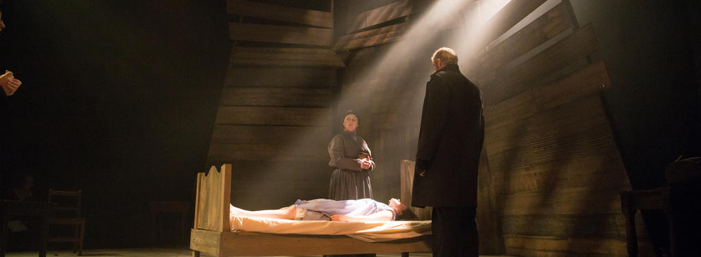 Photograph from The Crucible - lighting design by Nigel Lewis