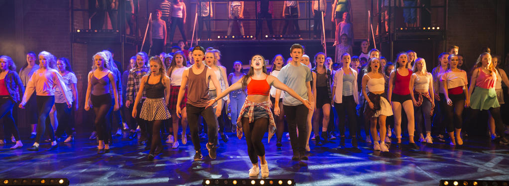 Photograph from FAME! - lighting design by Jonathan Haynes