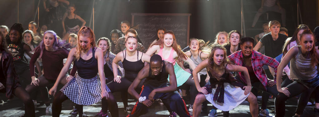 Photograph from FAME! - lighting design by Jonathan Haynes