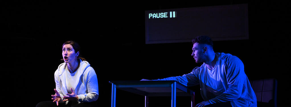 Photograph from Wasted - lighting design by James McFetridge