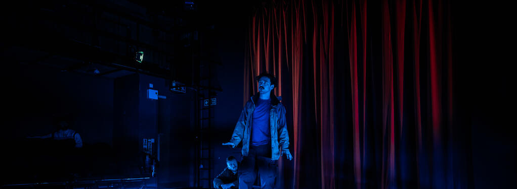 Photograph from Sorry We Didn't Die at Sea - lighting design by CatjaHamilton