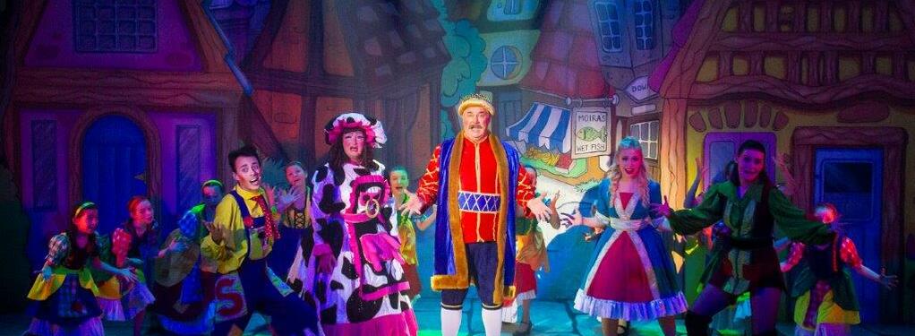 Photograph from Jack and the Beanstalk - lighting design by John Castle