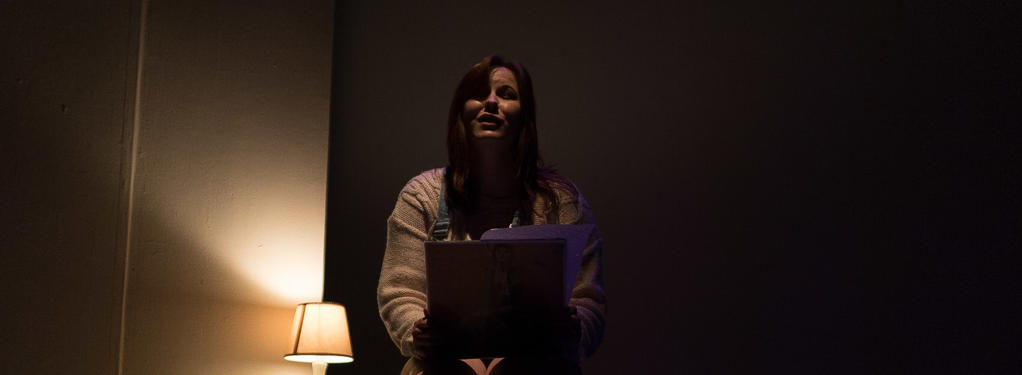 Photograph from Chesil Theatre&#039;s 2016 ​10x10 Playwriting Competition - lighting design by Peter Vincent