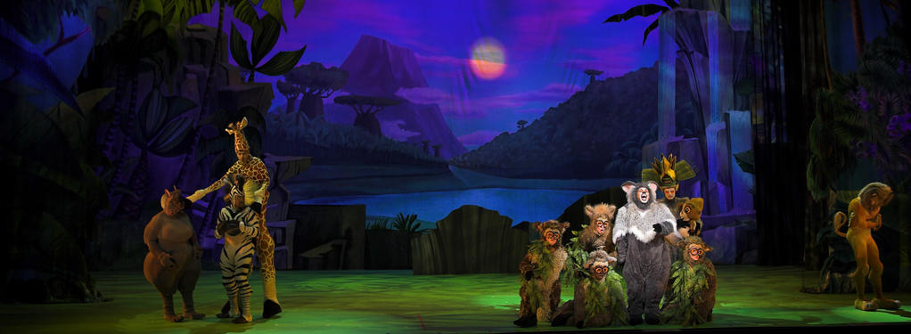 Photograph from Madagascar Live - lighting design by Luc Peumans