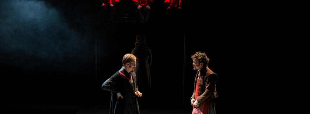 Photograph from The Devils - lighting design by Joshua Gadsby