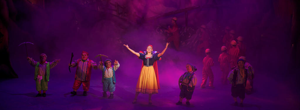 Photograph from Snow White and the Seven Dwarfs - lighting design by Andy Webb