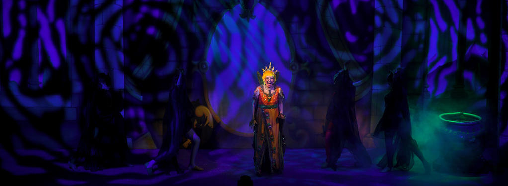 Photograph from Snow White and the Seven Dwarfs - lighting design by Andy Webb