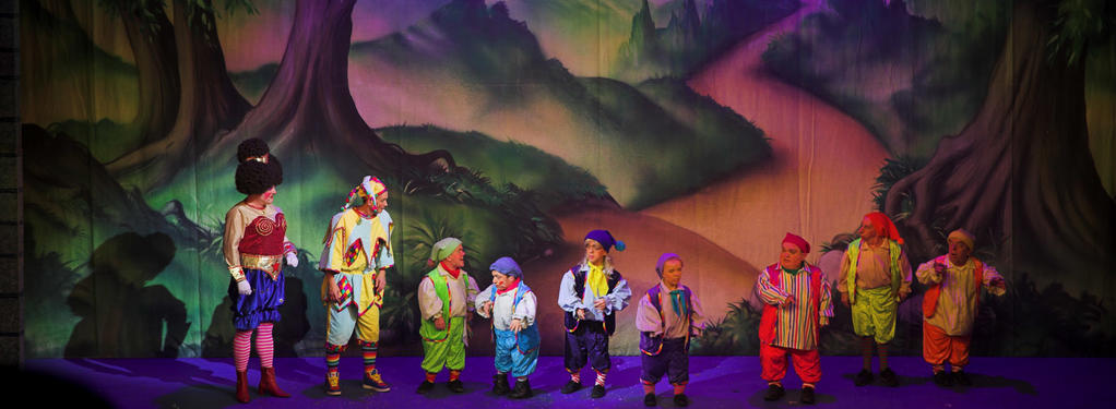 Photograph from Snow White and the Seven Dwarfs - lighting design by Andy Webb