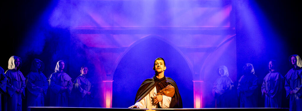 Photograph from The Hunchback of Notre Dame - lighting design by Johnathan Rainsforth