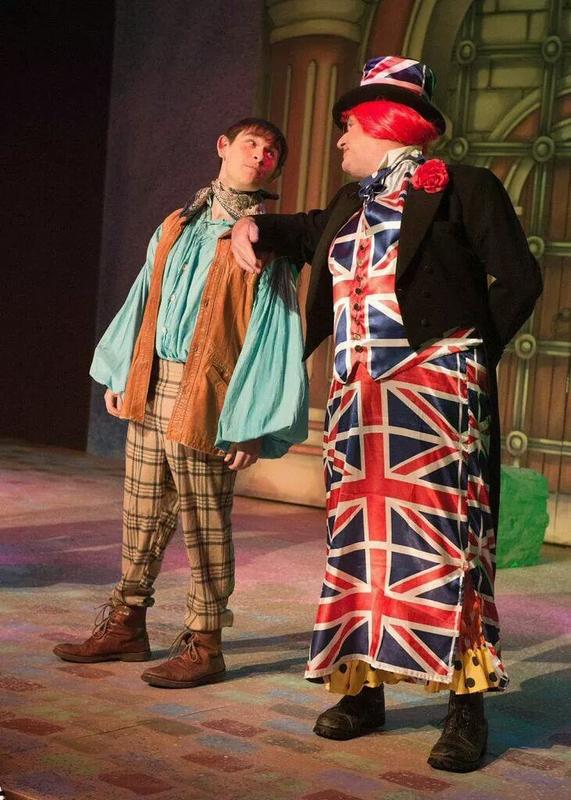 Photograph from Jack and the Beanstalk - lighting design by Nigel Lewis