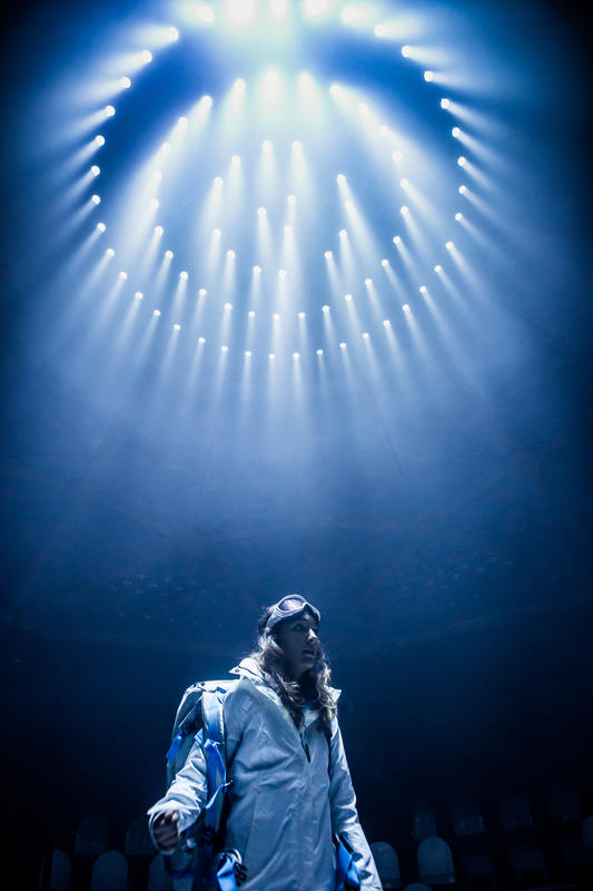 Photograph from I&#039;m Not Here Right Now - lighting design by Amy Mae