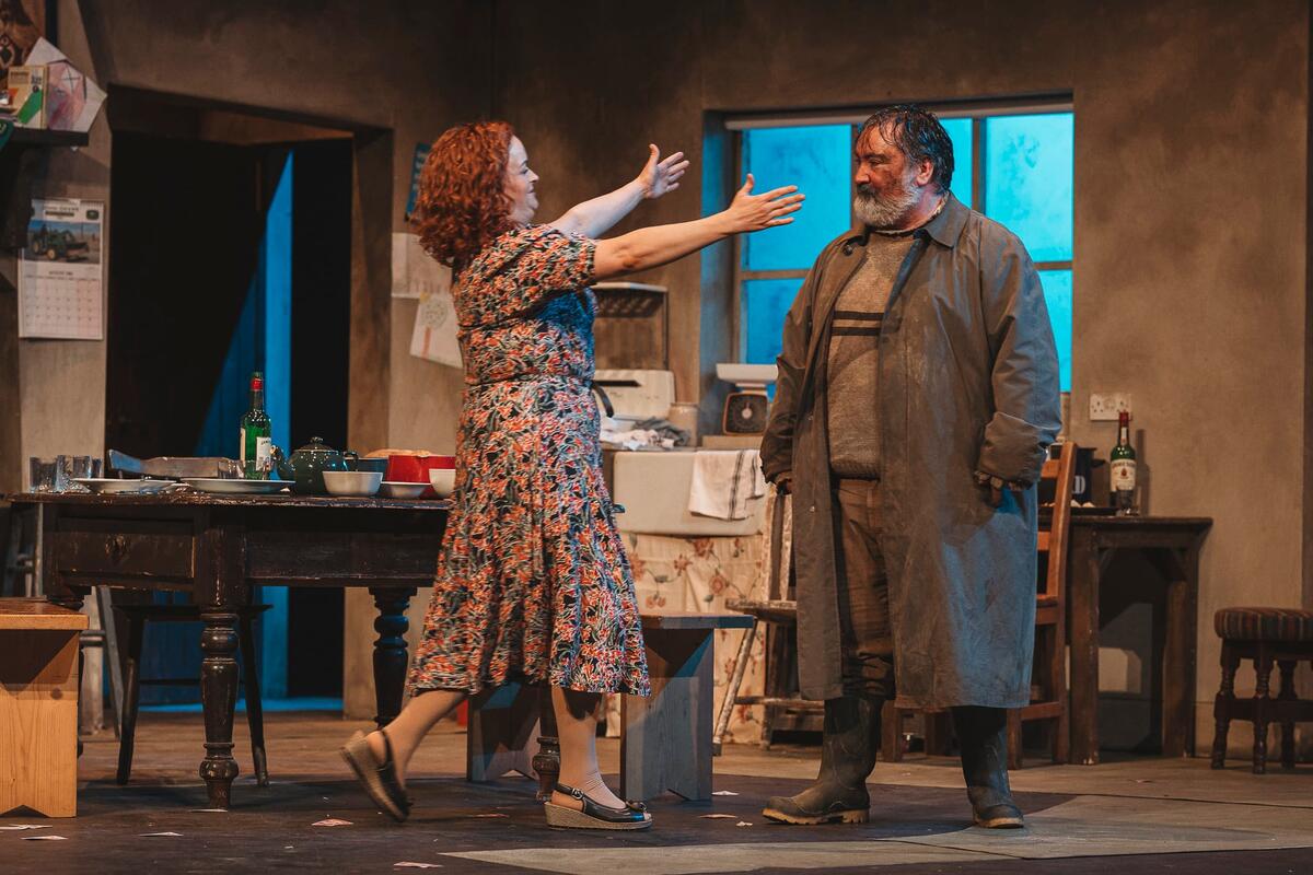 Photograph from The Ferryman - lighting design by James McFetridge