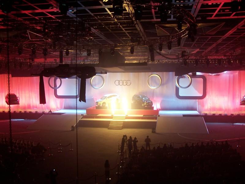 Photograph from Audi Q7 - Middle East Launch - lighting design by Paul Smith