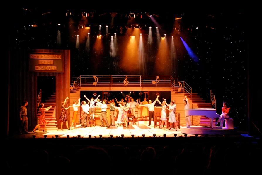 Photograph from The Boy from OZ - lighting design by Scott Allan