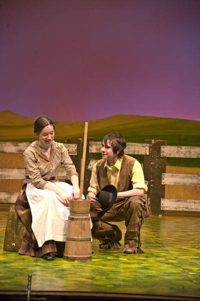 Photograph from Oklahoma! - lighting design by Jonathan Haynes