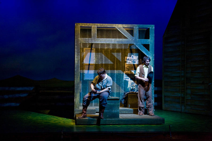 Photograph from Oklahoma! - lighting design by Jonathan Haynes