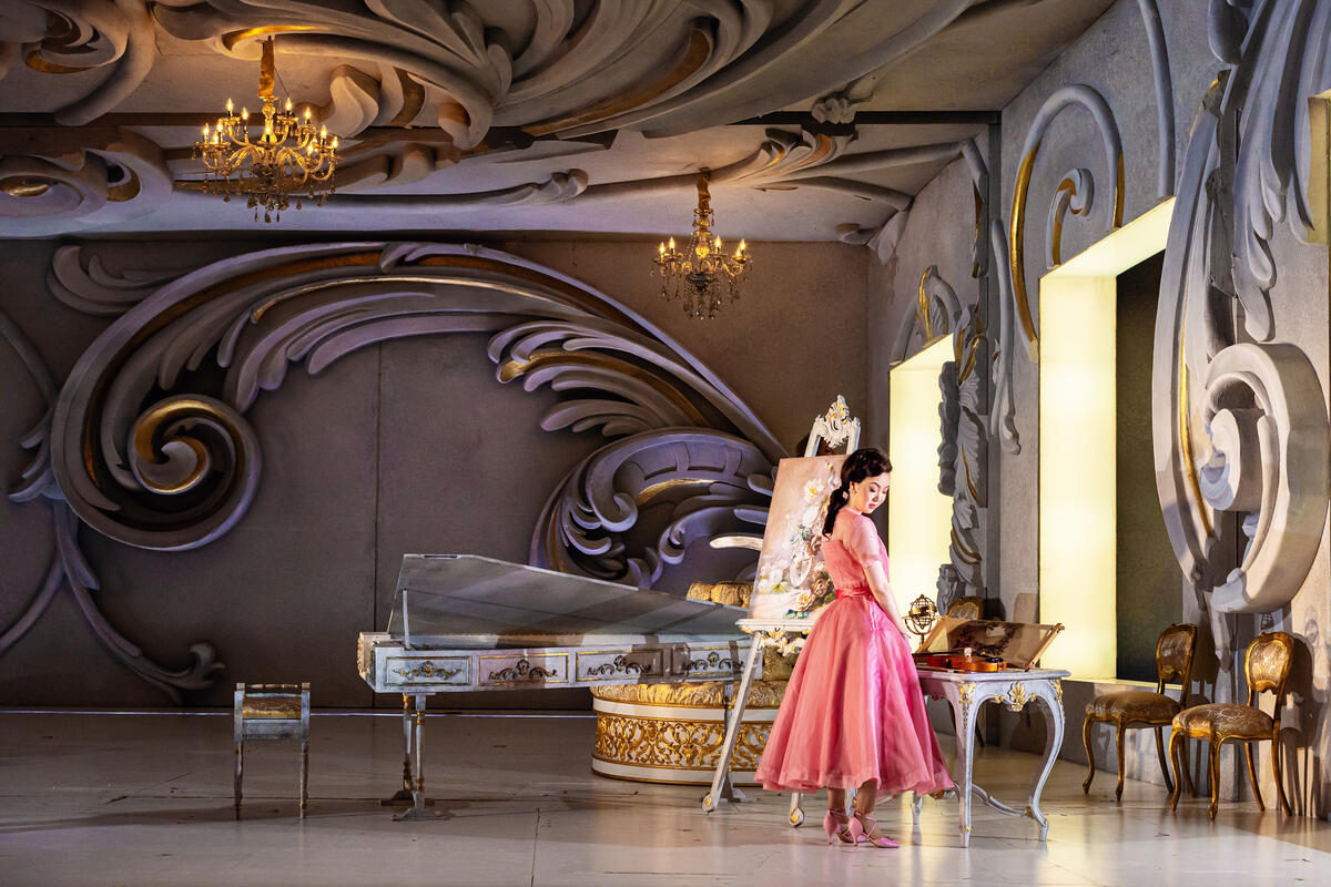 Photograph from Der Rosenkavalier - lighting design by Malcolm Rippeth