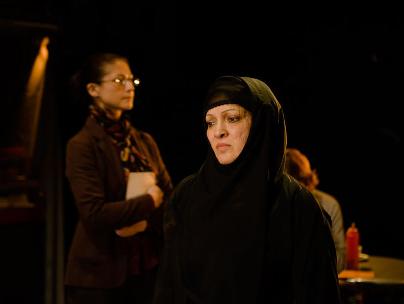 Photograph from Tales from the Harrow Road - lighting design by Will Evans