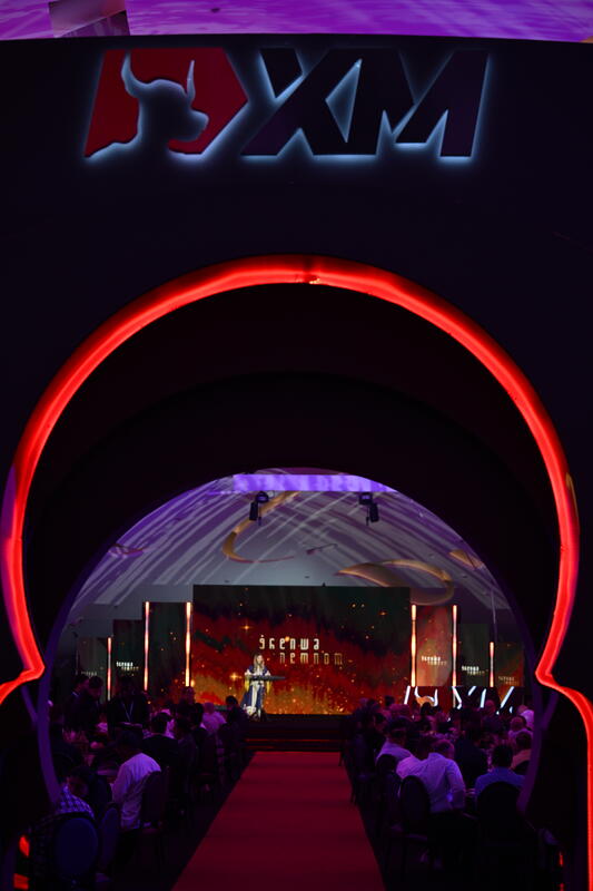 Photograph from XM Arabia Gala - lighting design by Jalal Al Doumani