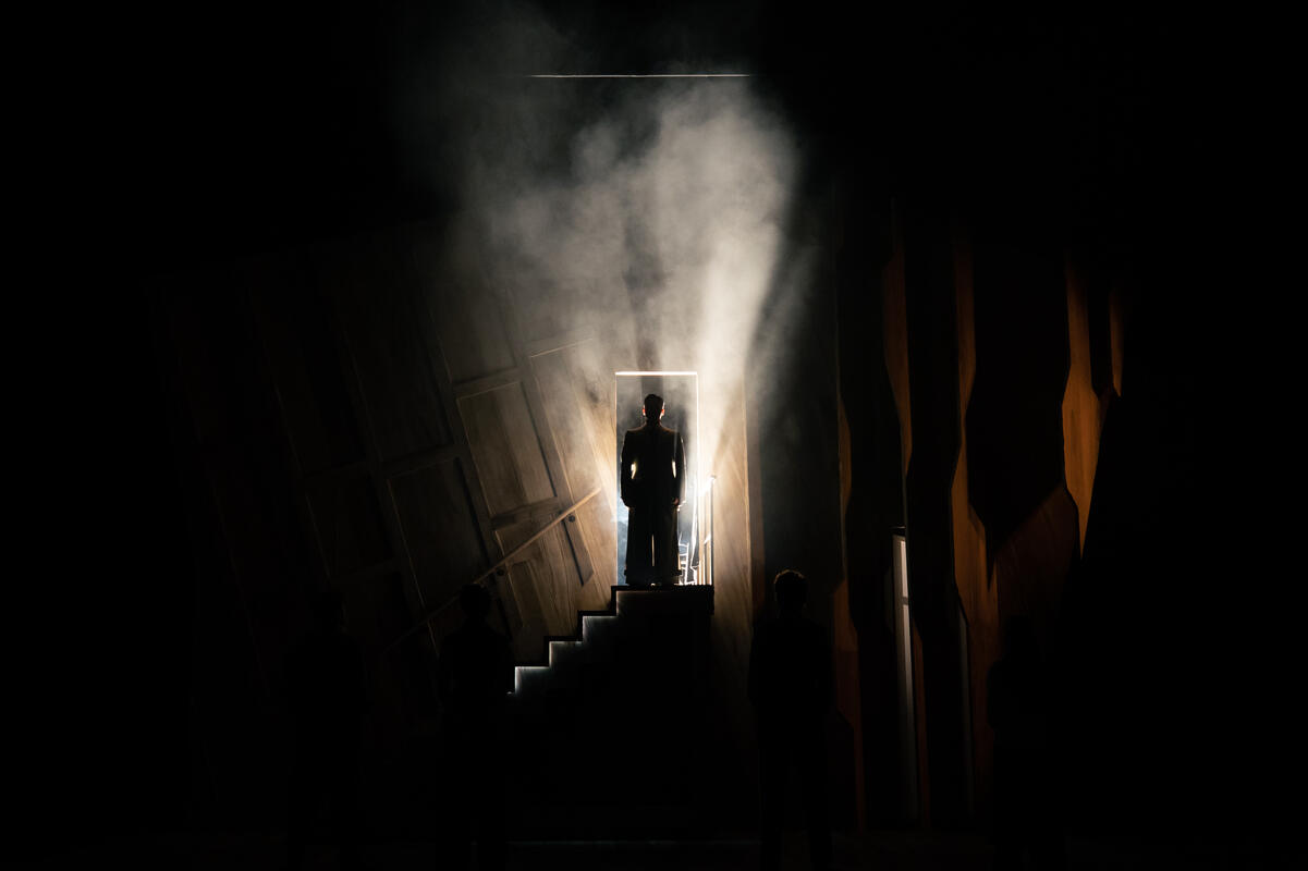 Photograph from After Life - lighting design by Eoin Beaton