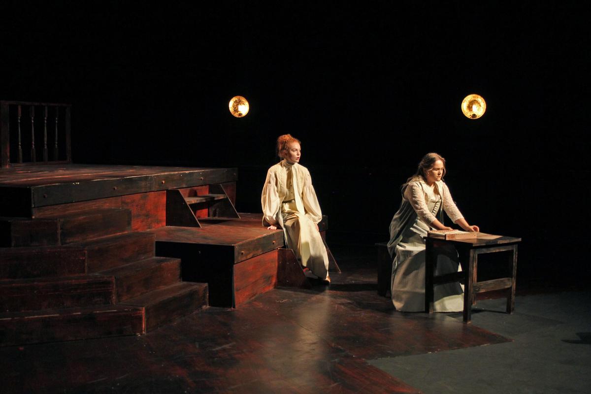 Photograph from The Glove Thief - lighting design by Jack Wills