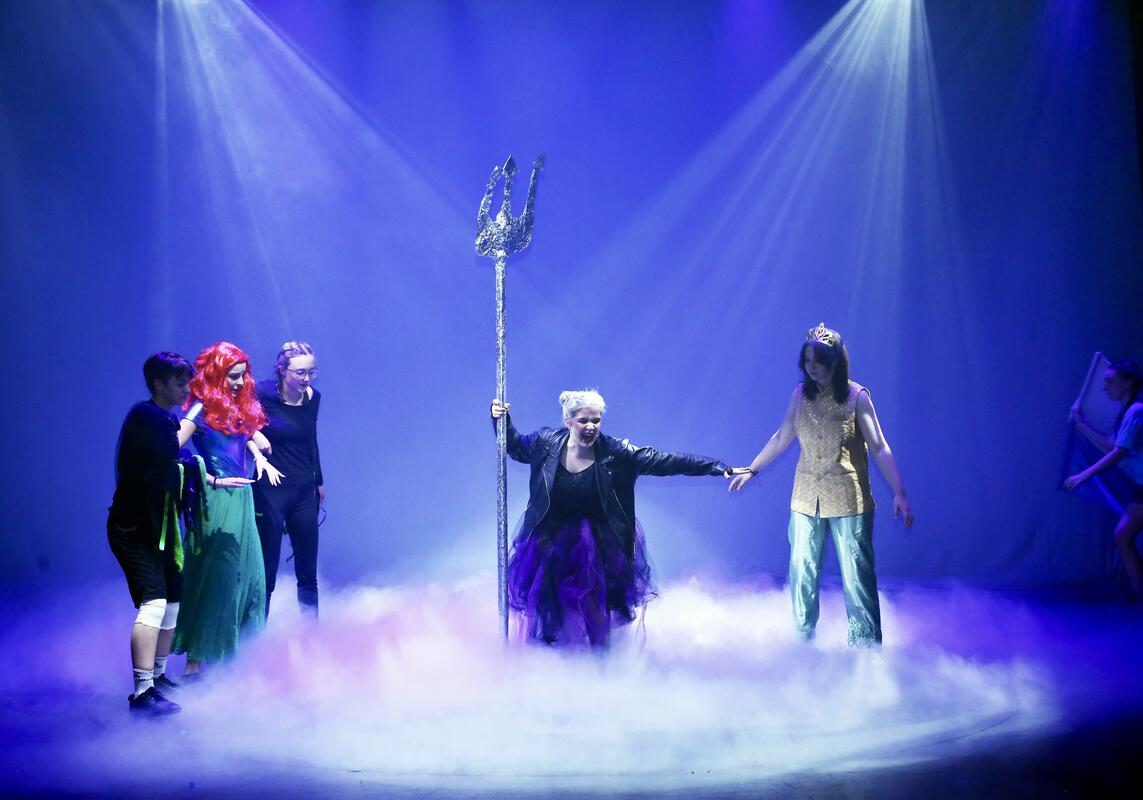 Photograph from The Little Mermaid - lighting design by Rohan Green