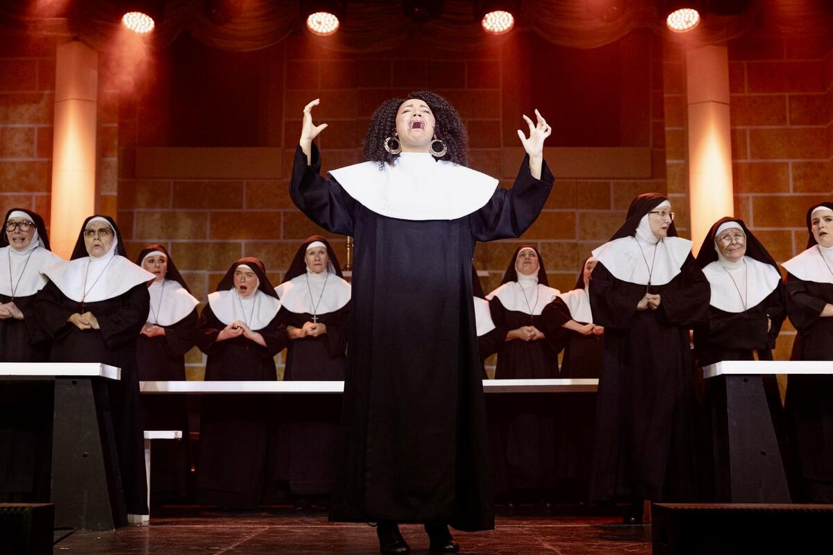 Photograph from Sister Act - lighting design by Rohan Green