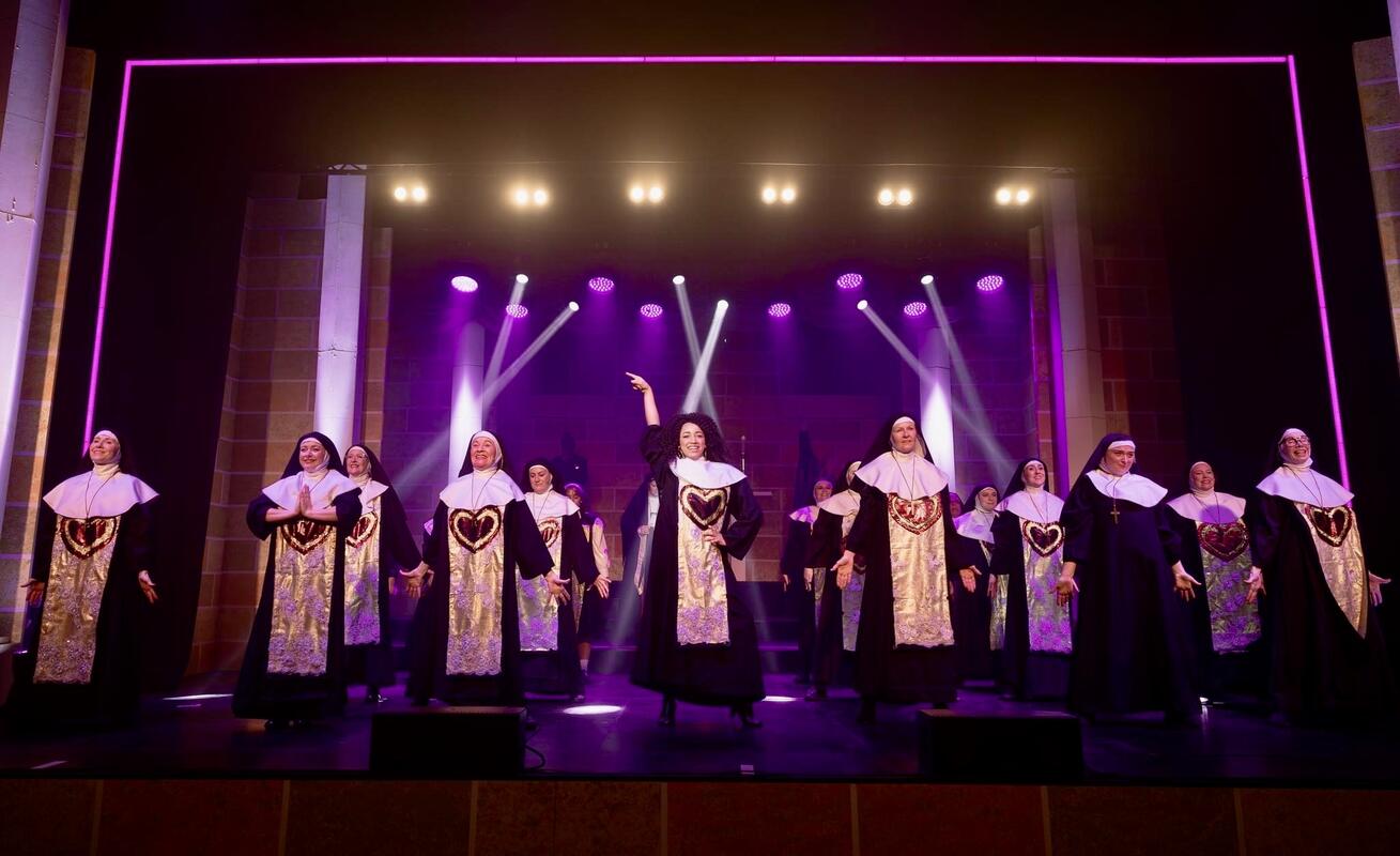 Photograph from Sister Act - lighting design by Rohan Green