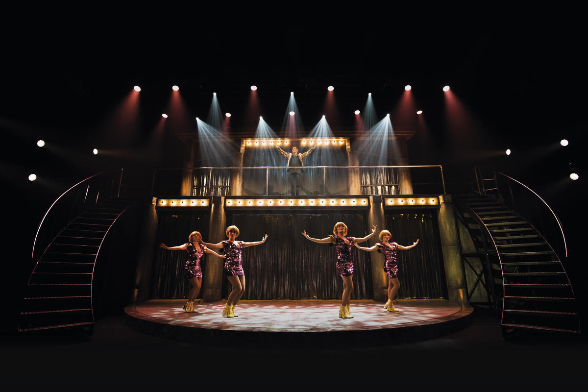 Photograph from Iedereen Beroemd, the musical - lighting design by Luc Peumans