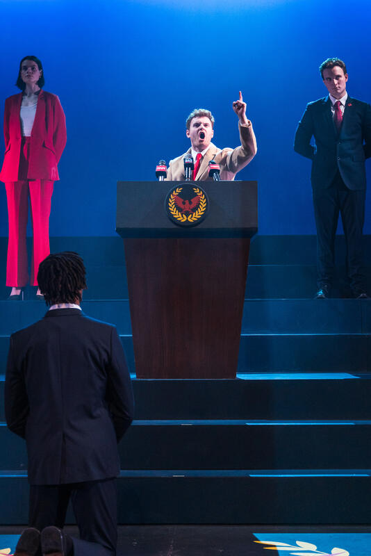 Photograph from Julius Caesar - lighting design by Jasmine Hoi Ching Tom