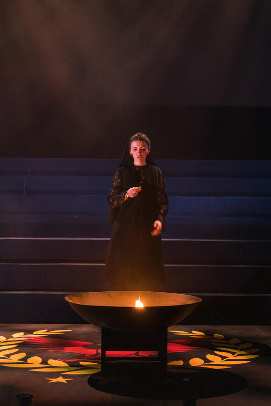 Photograph from Julius Caesar - lighting design by Jasmine Hoi Ching Tom