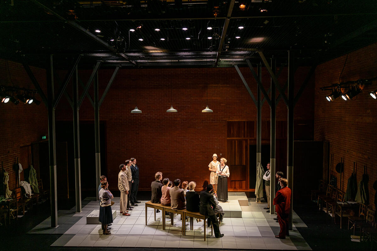 Photograph from Radium Girls - lighting design by James McFetridge