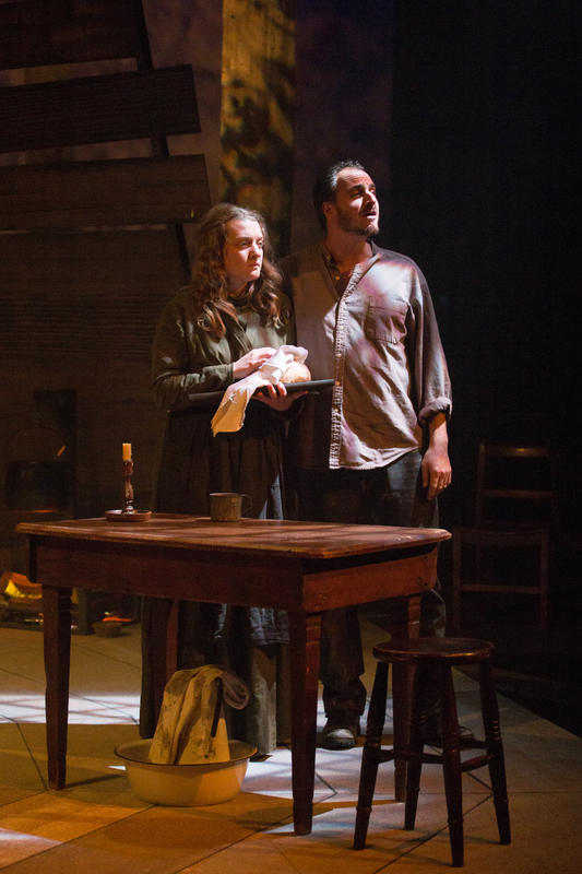 Photograph from The Crucible - lighting design by Nigel Lewis