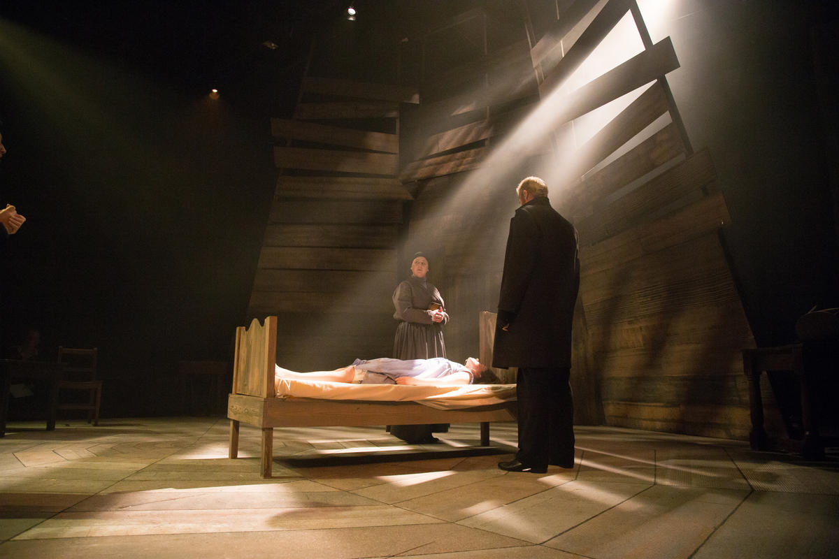 Photograph from The Crucible - lighting design by Nigel Lewis