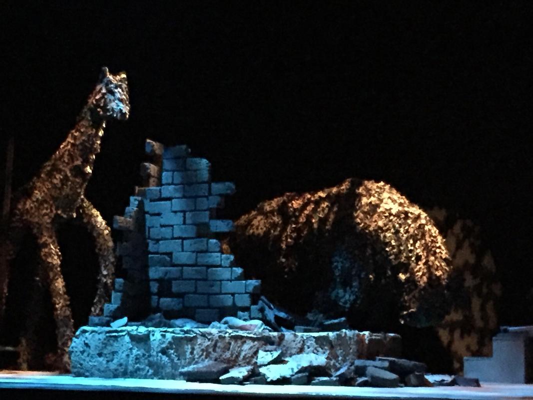 Photograph from Bengal Tiger at the Baghdad Zoo - lighting design by Nigel Pereira