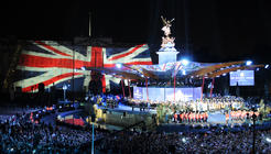 Photograph from Diamond Jubilee Concert - lighting design by Durham Marenghi