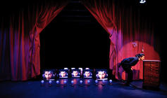 Photograph from Rat Rose Bird - lighting design by Marty Langthorne