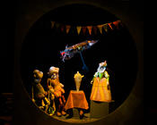 Photograph from The Adventures of Curious Ganz - lighting design by Marty Langthorne