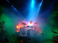 Photograph from Swindon Drum day - lighting design by Pete Watts