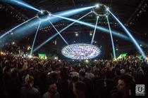 Photograph from Untold Festival - Galaxy Stage - lighting design by alinpopa