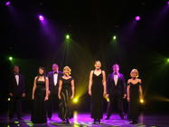 Photograph from Somewhere Over The Ruby Rainbow - lighting design by Pete Watts