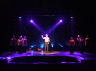 Photograph from Somewhere Over The Ruby Rainbow - lighting design by Pete Watts