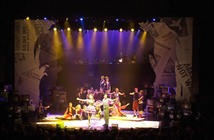 Photograph from Godspell - lighting design by Scott Allan