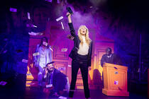 Photograph from I Wish You Well - The Gwyneth Paltrow Ski Trial Musical - lighting design by Alex Lewer