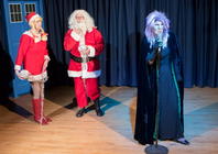 Photograph from Attack of the Christmas Puddings - lighting design by Stuart Sampson