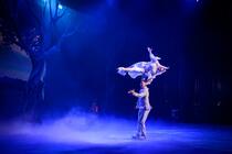 Photograph from Swan Lake on Ice - lighting design by Johnathan Rainsforth