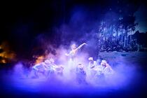 Photograph from Swan Lake on Ice - lighting design by Johnathan Rainsforth